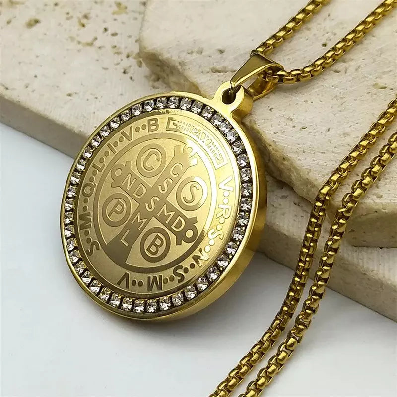 Colar de São Bento - Ouro 14K