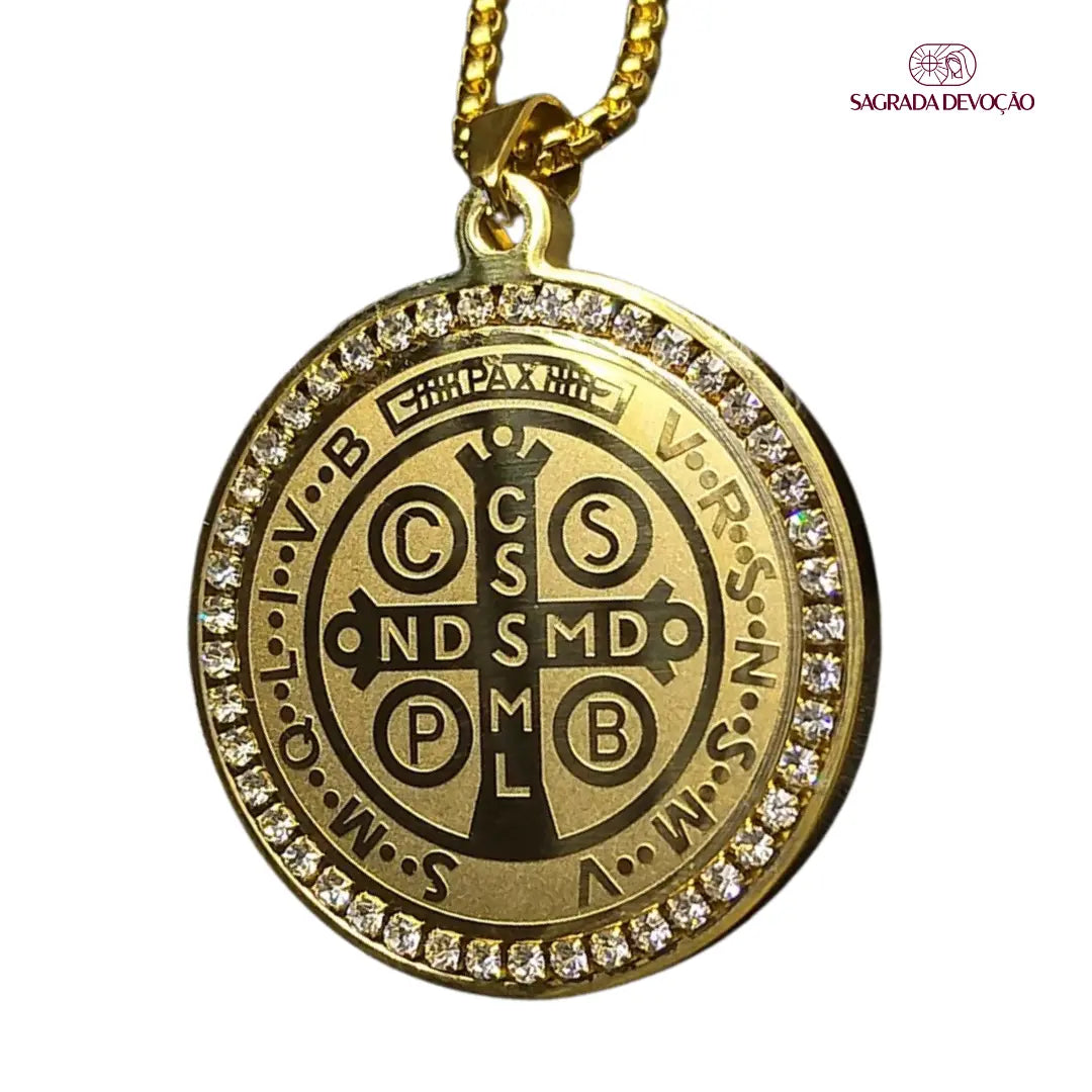 Colar de São Bento - Ouro 14K