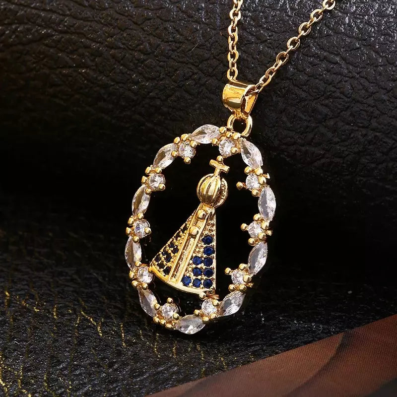 Colar Nossa Senhora Aparecida - Proteção Celeste