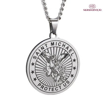 Colar São Miguel Arcanjo Ouro e Prata
