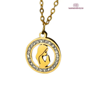 Colar Maria de Nazaré  Cristal