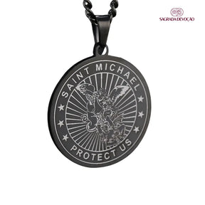 Colar São Miguel Arcanjo Ouro e Prata