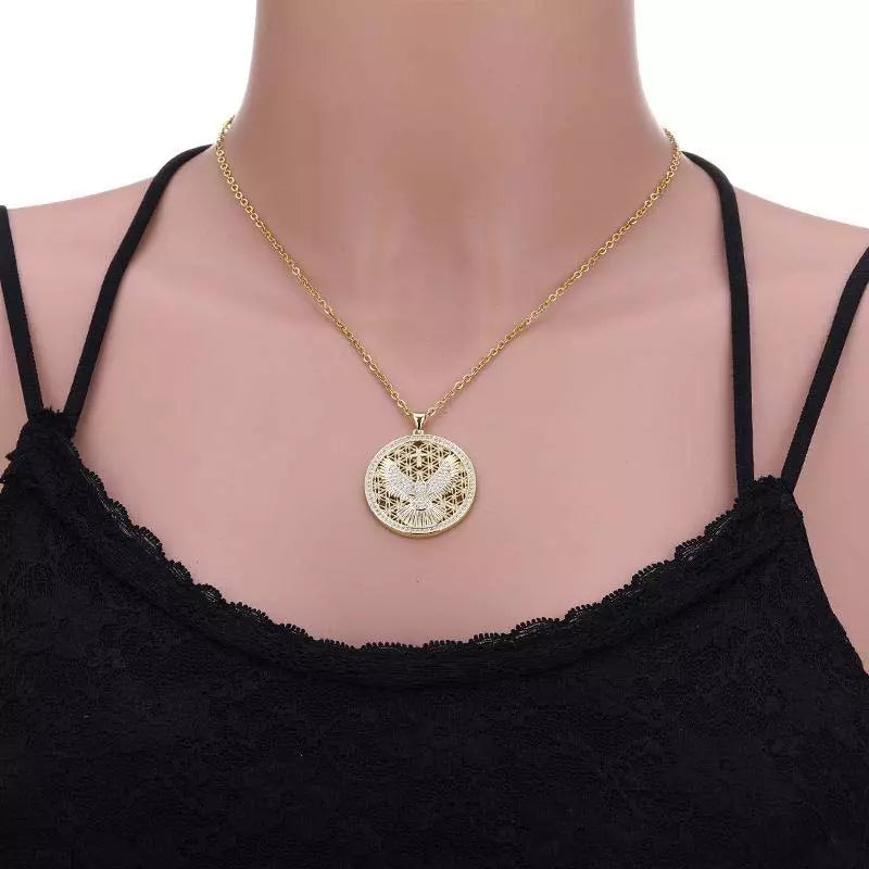 Colar Espirito Santo -  Folheado a Ouro