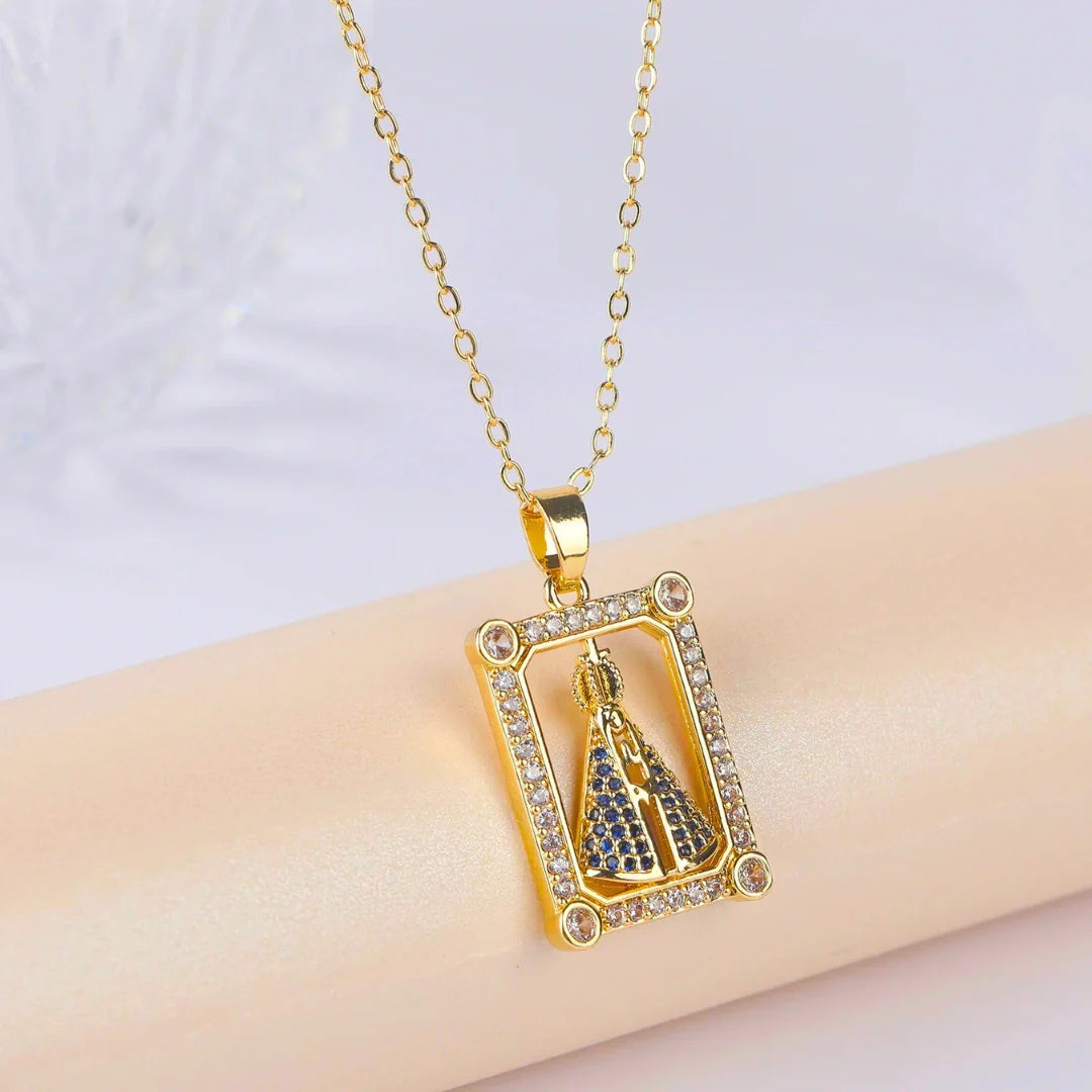 Colar de Nossa Senhora Aparecida - Celestial