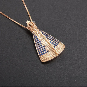 Colar de Nossa Senhora Aparecida Dupla Face - Imaculada